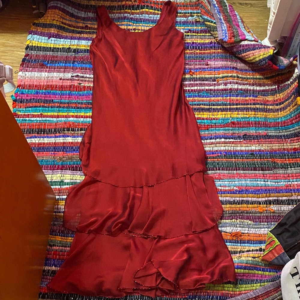 Mon Cheri High Low Red Dress